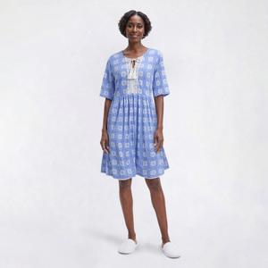 Womens MUK LUKS(R) Short Sleeve Medallion Crinkle Gauze Nightshirt